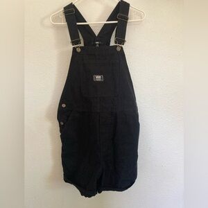 Vans Ground Work Shortall Overalls Black Medium EUC